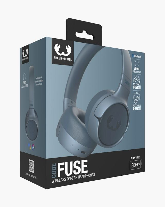 Auriculares Fresh 'N Rebel Code Fuse Inalámbrico Usb Tipo C Bluetooth Azul