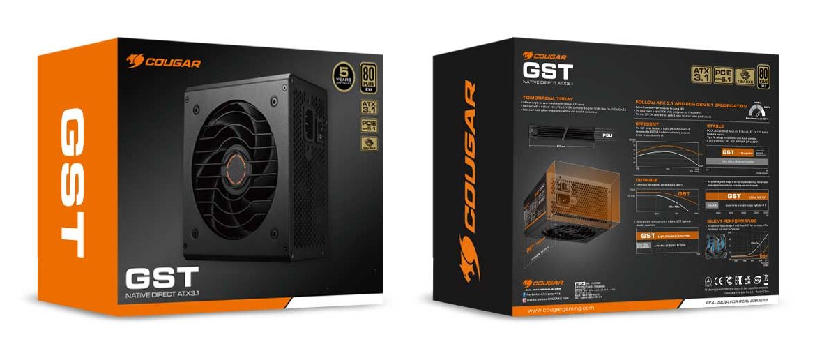 Cougar Netzteil Gm 750w Atx3.1 80 Plus Gold