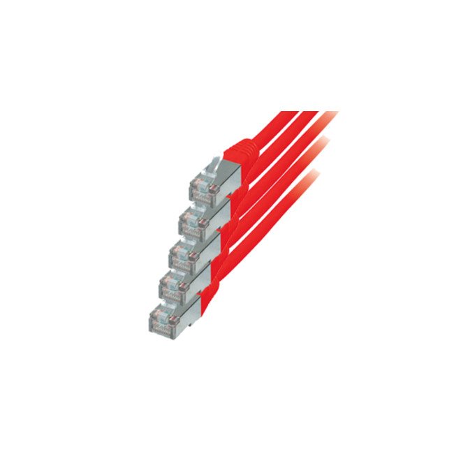 EAN 4017538063687 - S/CONN Cat. 6, S/FTP 1 m cable de red Rojo Cat6 S/FTP (S-STP) imagen 1