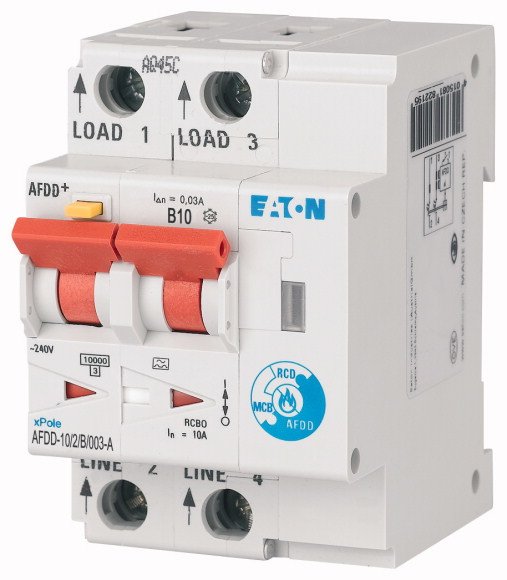Eaton Afdd-10 2 B 003-A 187168 Brandschutz-Schalter 2pol B10a 30ma Typ