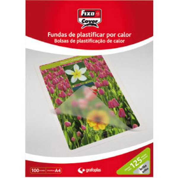 Fixo Fundas De Plastificar Fixocover 54x86mm 125 Micras Pp Brillo Caja 100 Ud