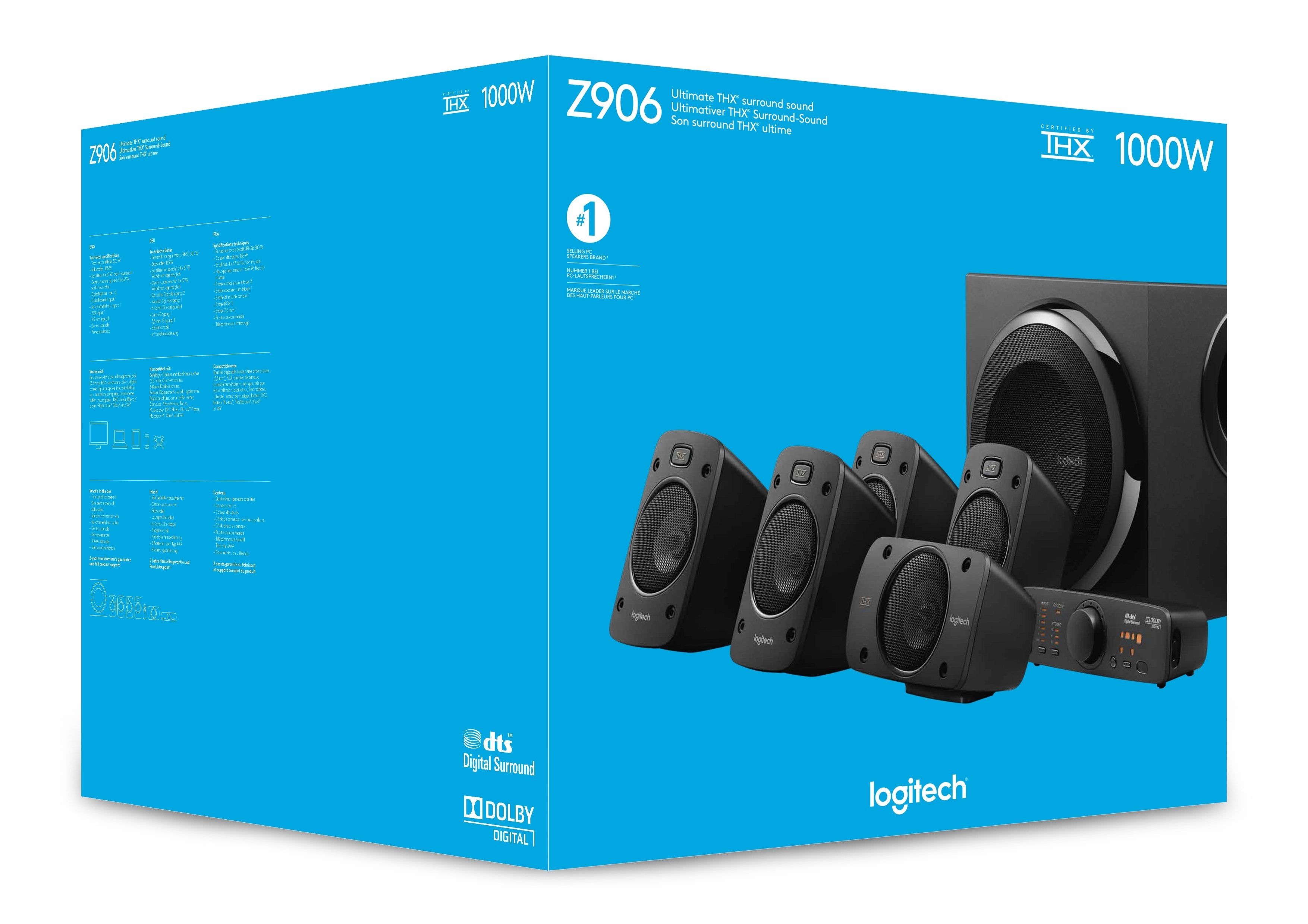 EAN 5099206023536 - Logitech 980-000468 conjunto de altavoces 500 W Universal Negro 5.1 canales 67 W imagen 19