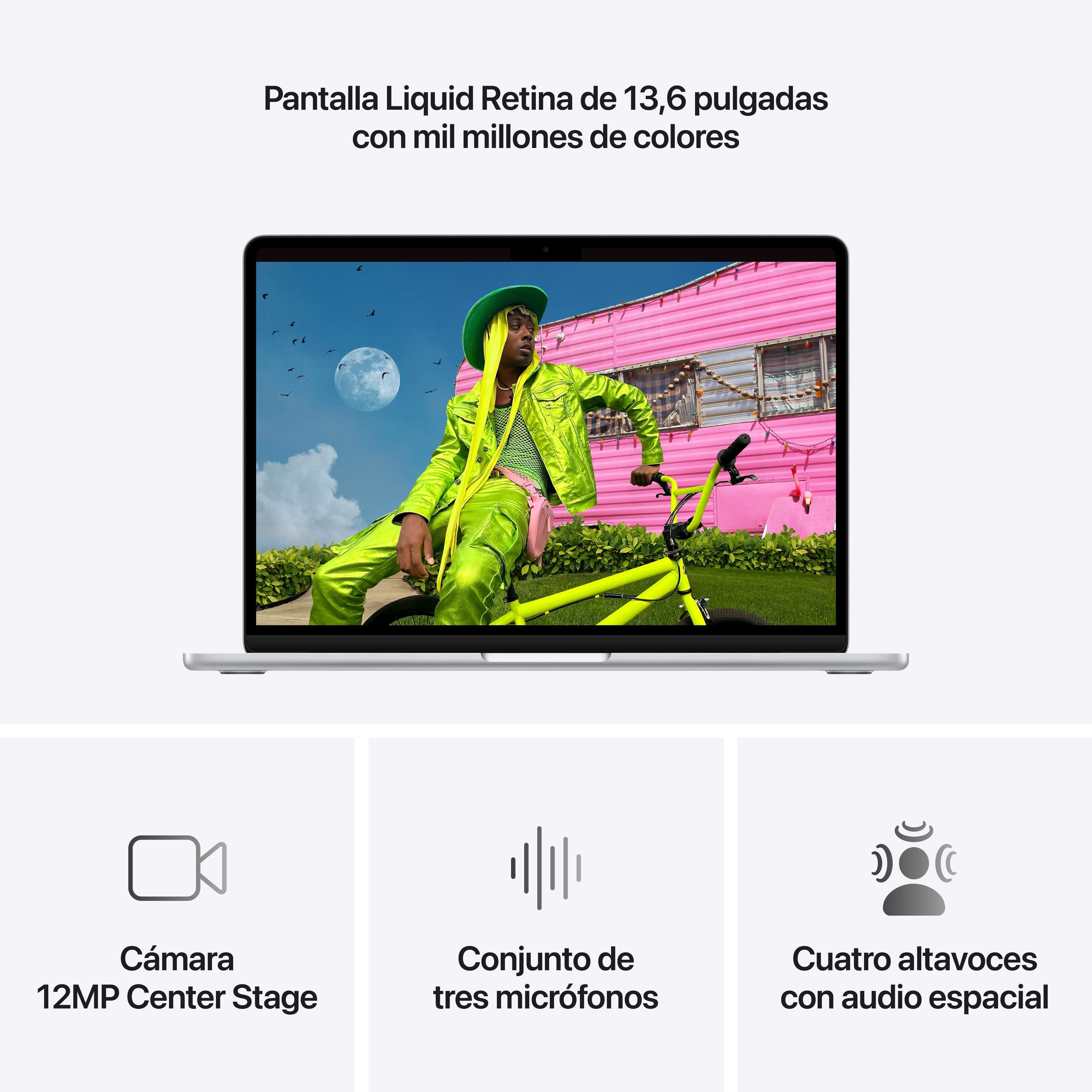 Apple Macbook Air 13,6' M5 10-Core Cpu 16gb 1tb Ssd 10-Core Gpu Plata