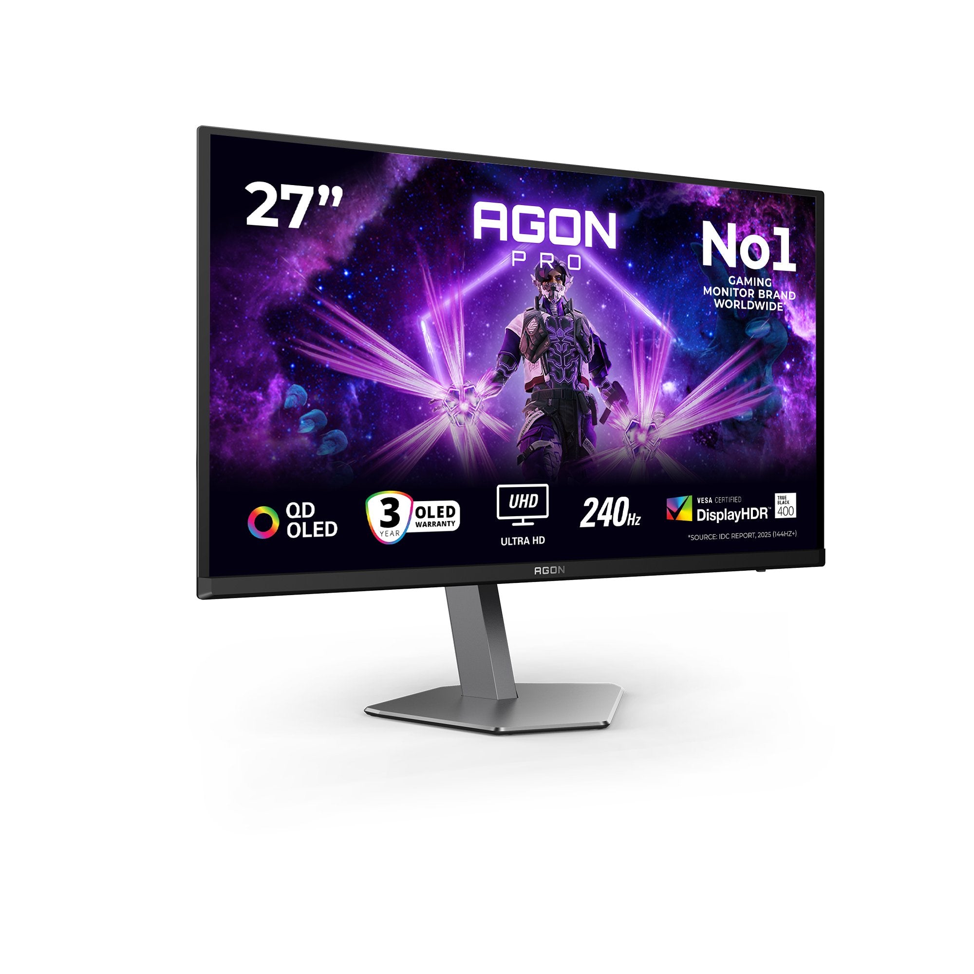 EAN 4038986642620 - AOC G2 AG276UZD pantalla para PC 67,3 cm (26.5") 3840 x 2160 Pixeles 4K Ultra HD OLED Negro imagen 2