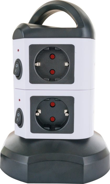 Torre De Enchufes Schwaiger 7xschuko+2x Usb, 1,8m