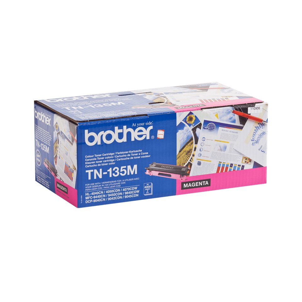 EAN 4977766648158 - Brother TN-135M cartucho de tóner 1 pieza(s) Original Magenta imagen 2