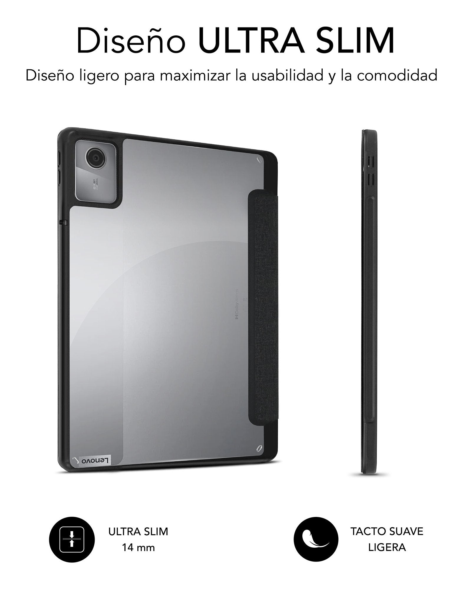 EAN 8436586743116 - SUBBLIM SUBCST-5SC130 funda para tablet 27,9 cm (11") Folio Negro imagen 2