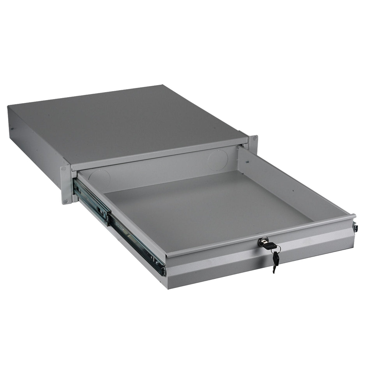 Efb 19" 3he Teclado- Dokumentenschublade, Con Cerradura, Ral7035