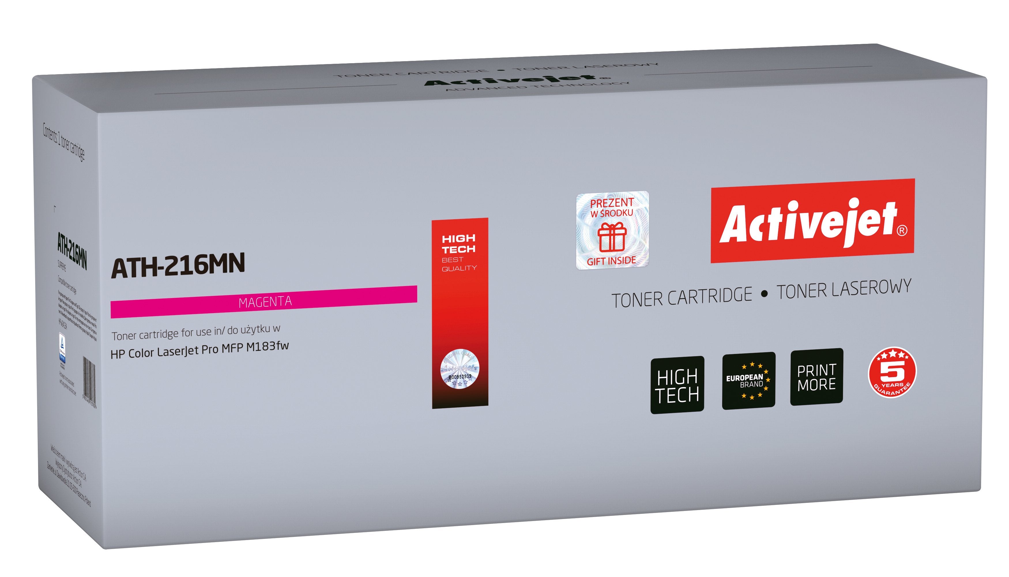 EAN 5901443113829 - Activejet ATH-216MN CHIP cartucho de tóner 1 pieza(s) Compatible Púrpura imagen 1