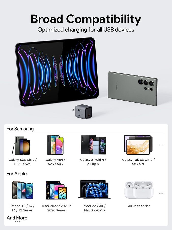 EAN 0689323788170 - AUKEY Comet Mini Auriculares, Portátil, Smartphone, Tableta Gris Corriente alterna Carga rápida Interior imagen 3