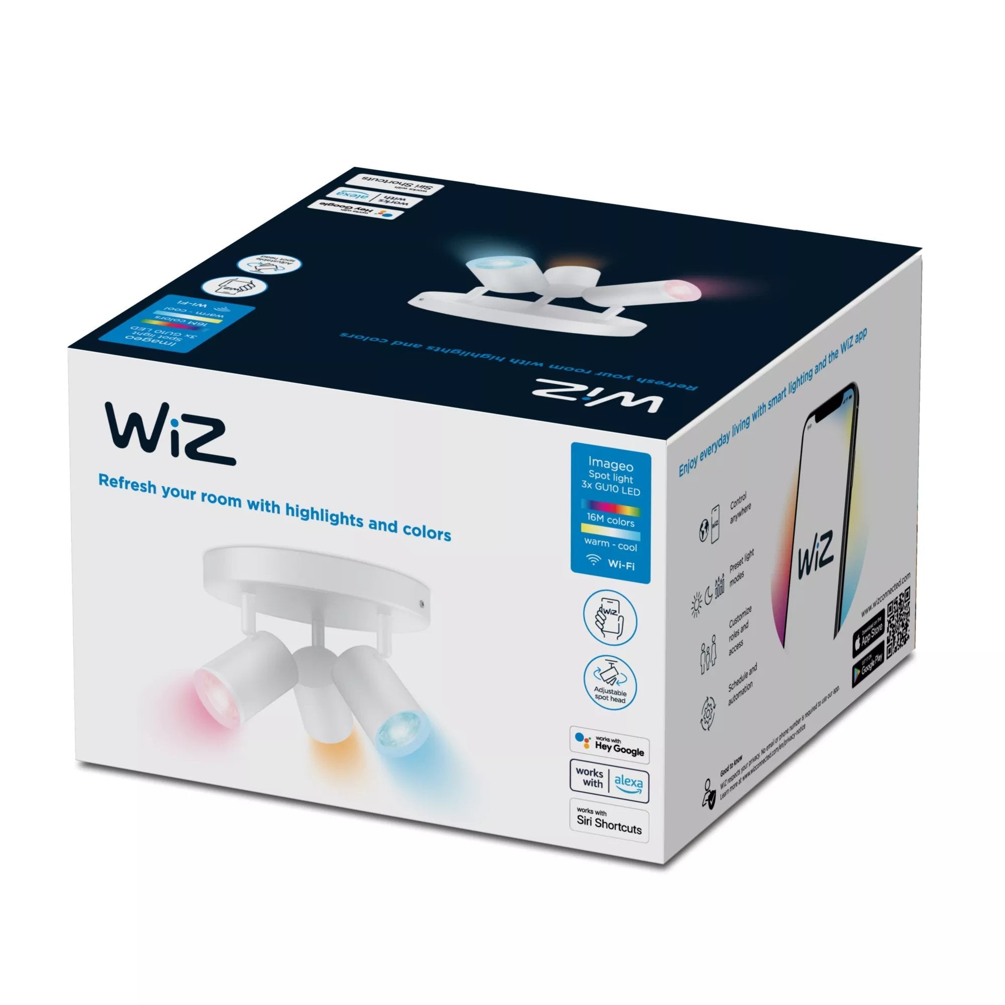 Lámpara De Techo Wiz Colour Imageo Smart Connected Wifi 929003210801