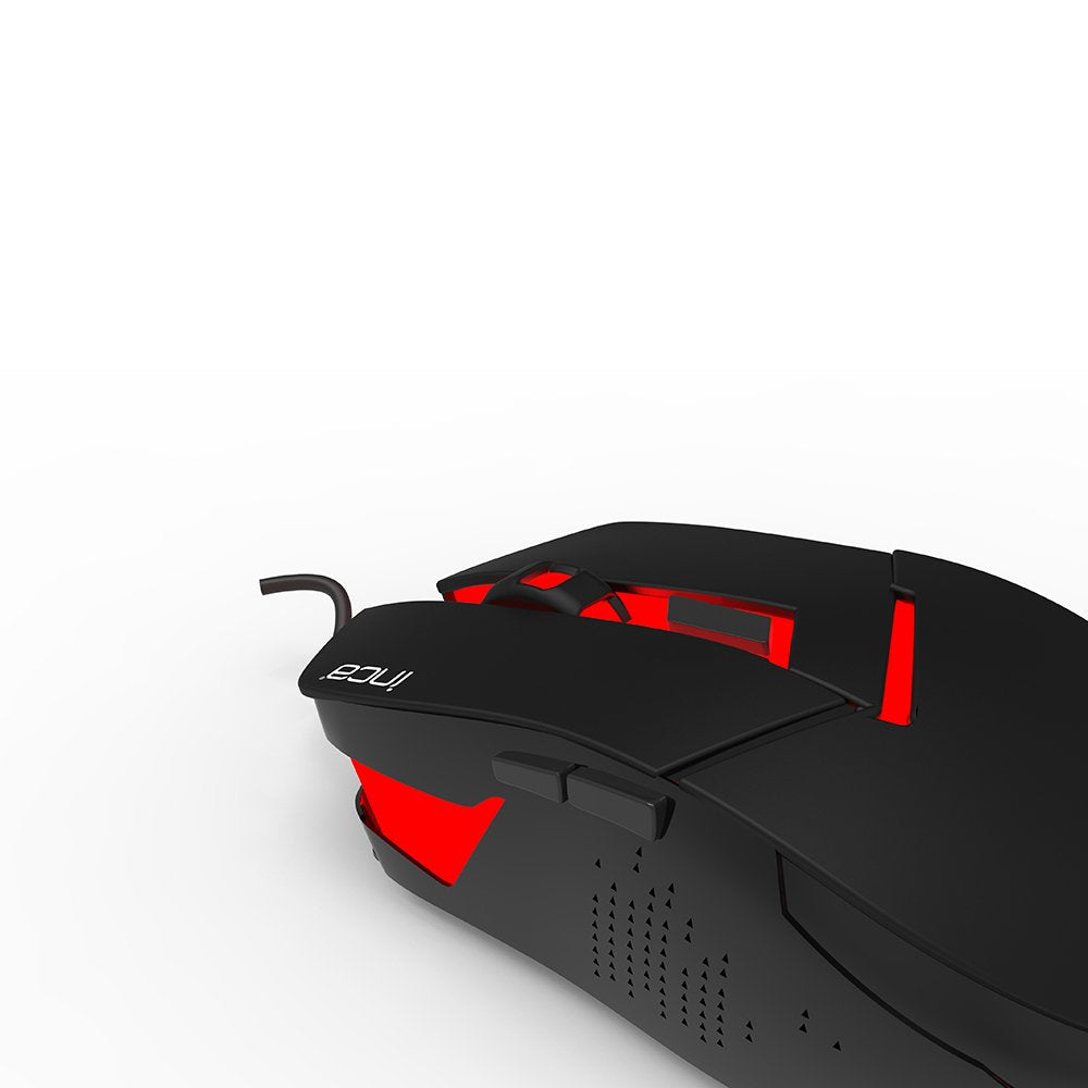 Teclado Aleman Inca Gaming Ikg-448 Inkl. Raton, Rgb, Retail