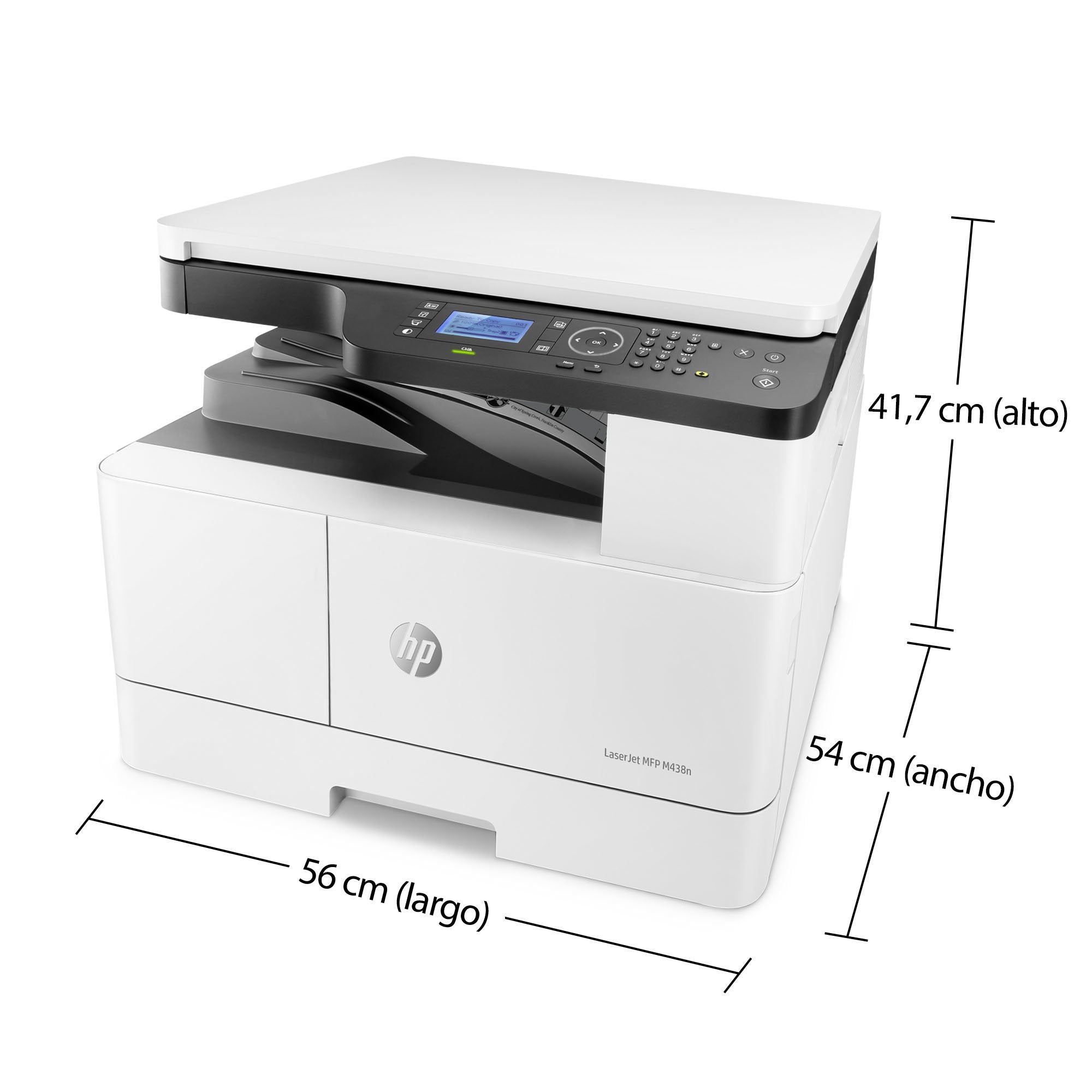 Hp Laserjet Mfp M438n A3 Monochrome Usb Laser Print Copy Scan 22ppm
