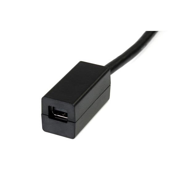 Startech Adaptador Displayport A Mini Displayport M/H 0.15m Negro