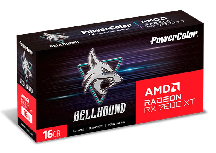 Tarjeta Gráfica Powercolor Rx 7800xt 16gb Gddr6 Hellhound