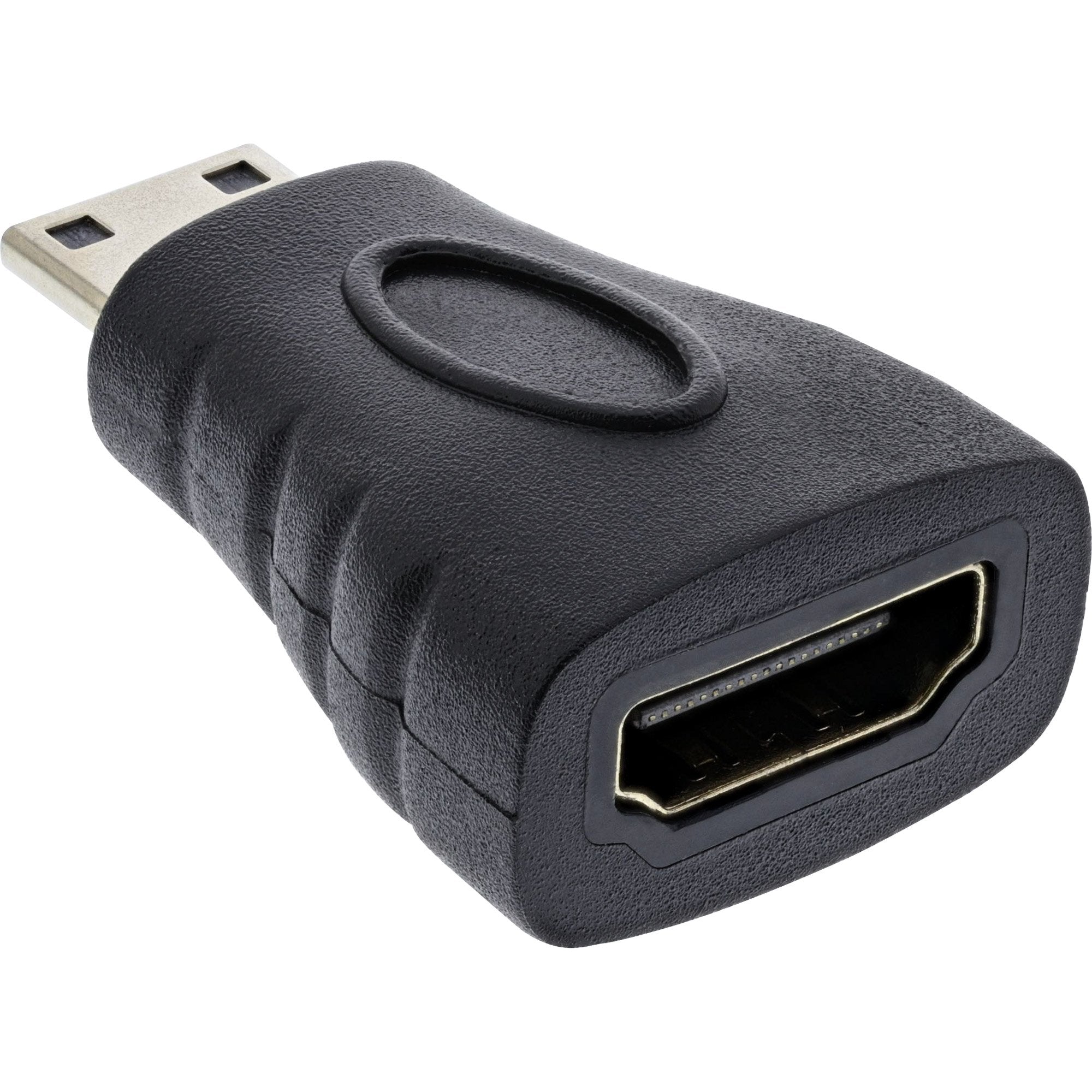 Adaptador Hdmi Inline Hdmi A Hembra A Hdmi C Macho 4k/60hz Negro/Dorado