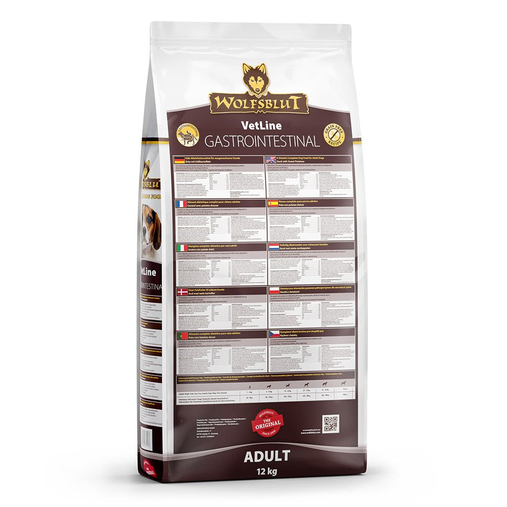 EAN 4260603786558 - Wolfsblut VetLine Gastrointestinal 12 kg Adulto Pato, Batata imagen 2