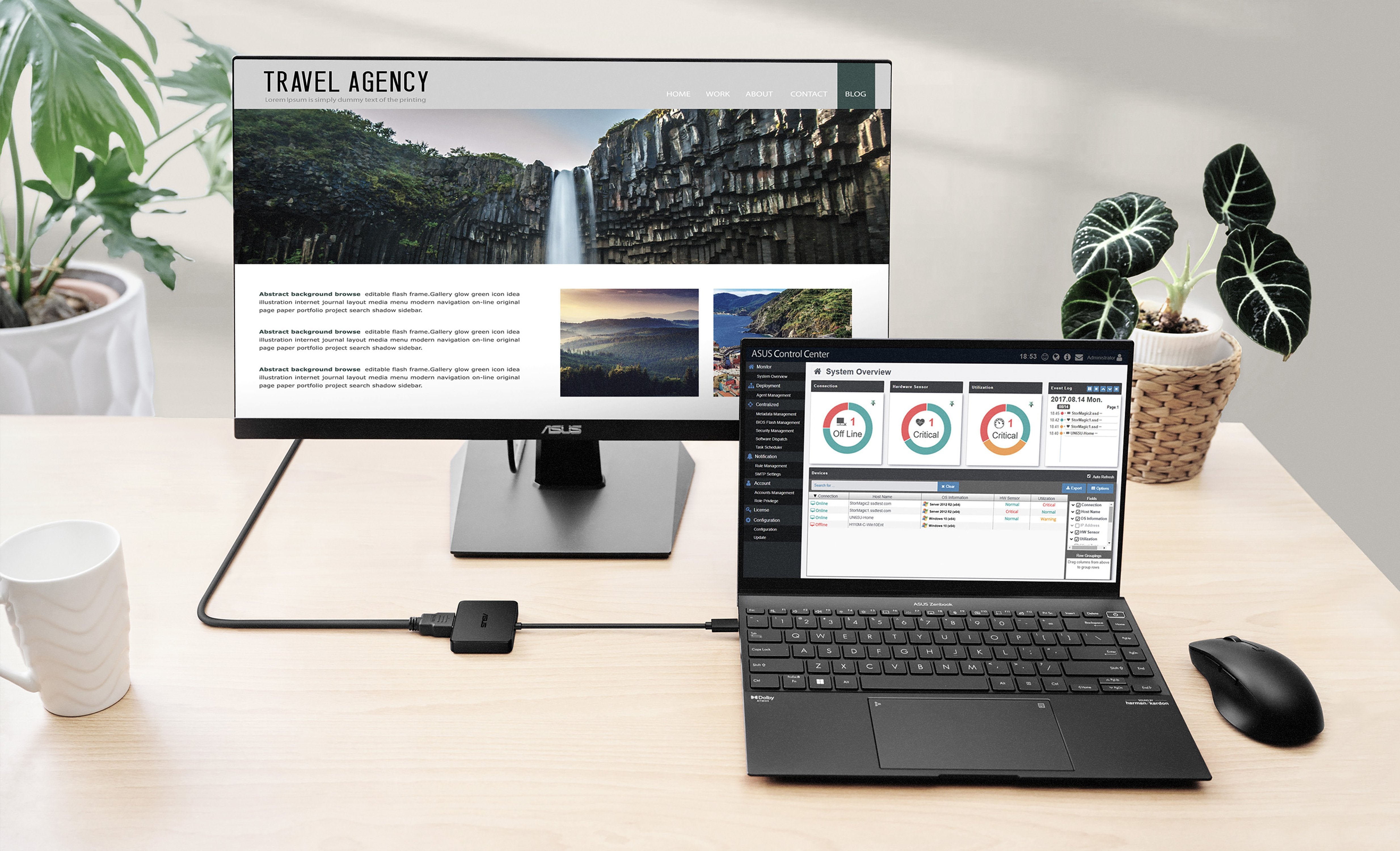 Asus Dual 4k Usb-C Dock Wired Usb 3.2 Gen 2 (3.1 Gen 2) Type-C Black