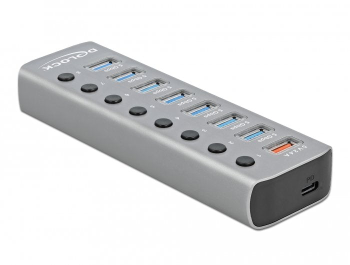 EAN 4043619632640 - DeLOCK 63264 hub de interfaz USB 3.2 Gen 1 (3.1 Gen 1) Type-B Gris imagen 1