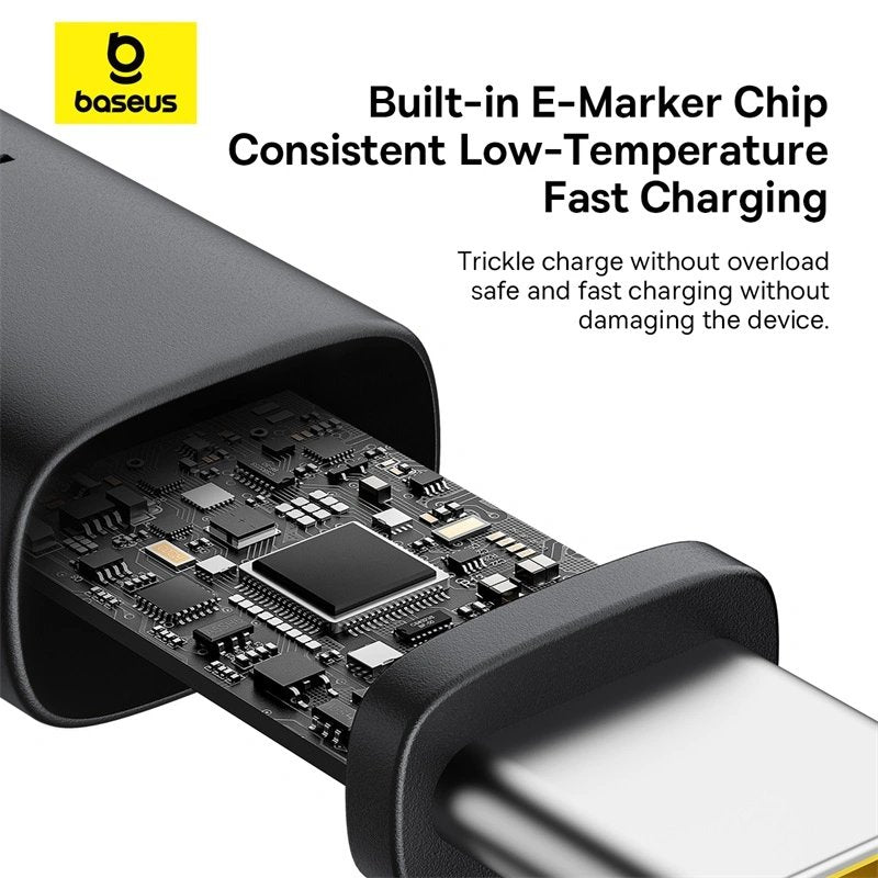 EAN 6932172669843 - Baseus P10377803U01-02 cable USB USB 2.0 2 m USB C 0,48 Gbit/s 100 W Negro, Oro imagen 9