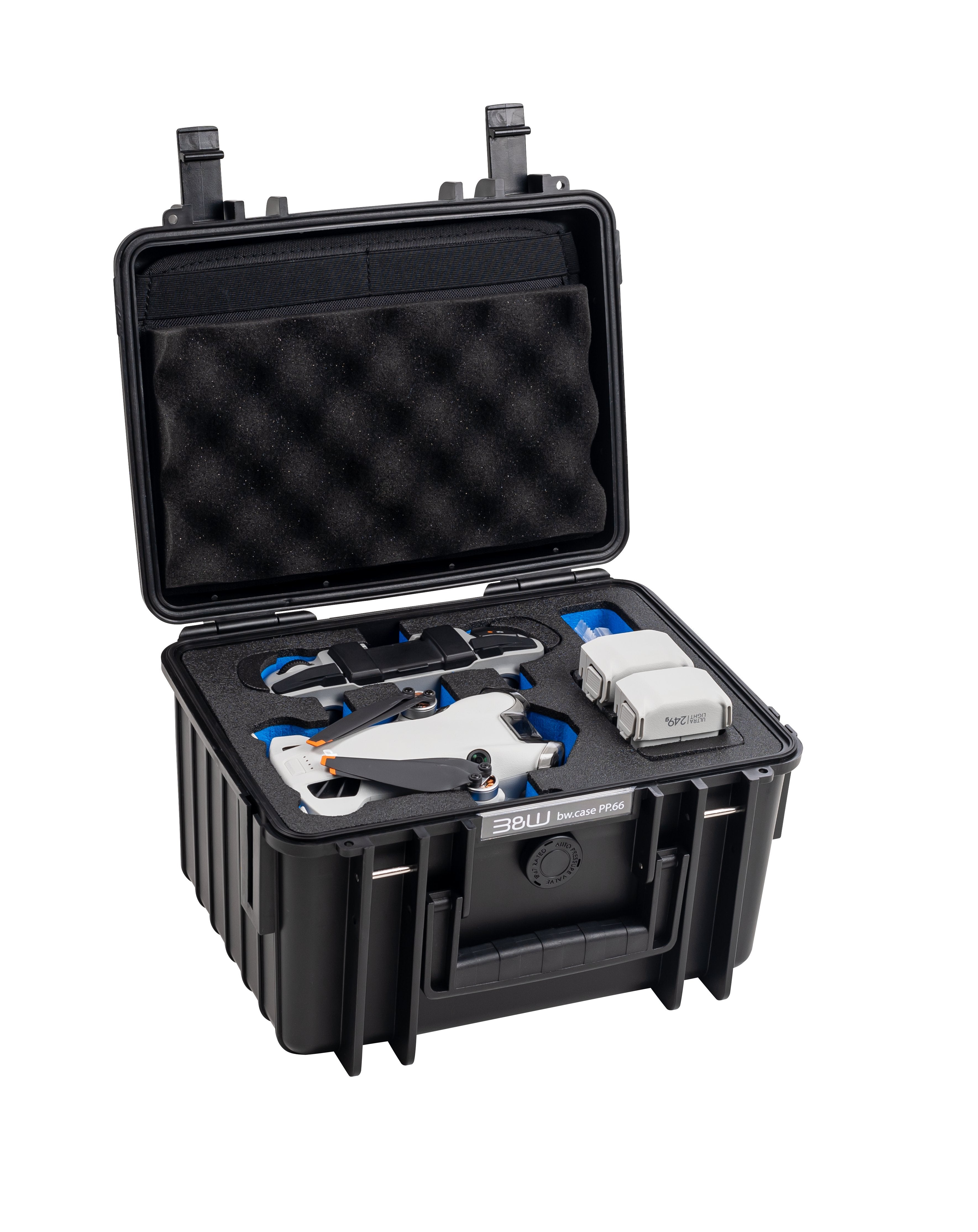 EAN 4031541756251 - B&W Cases PP.66.B.MINI4 funda de dron con cámara Estuche duro Negro Polipropileno (PP) imagen 1