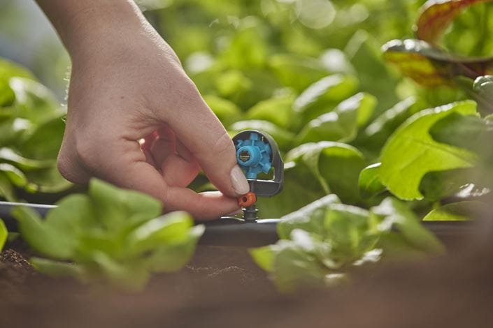 Gardena Micro-Drip-System 6 En 1 Boquilla De Pulverización, 2 Piezas (Negro/Turquesa, Modelo 2023) 13324-20