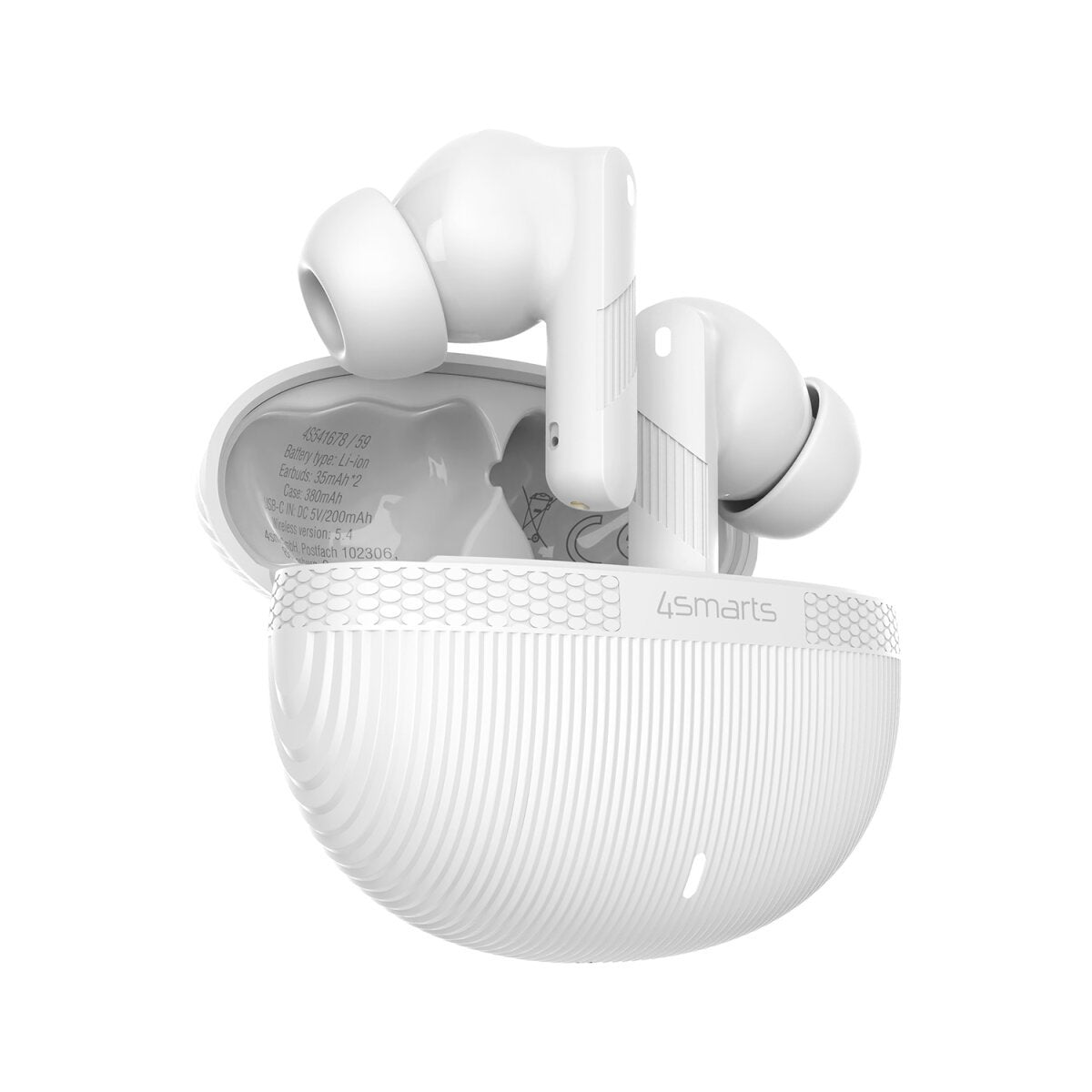 4smarts Wireless Auriculares Skybuds Pro Anc, Blanco