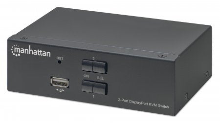 Manhattan Kvm Switch Displayport Usb 2x1 4k 60hz