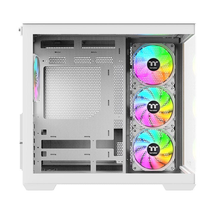 Thermaltake View 380 Ws Argb (Blanco/Holz, Tempered Glass X 2, Holz-Struktur) Ca-1z2-00m6wn-Ws