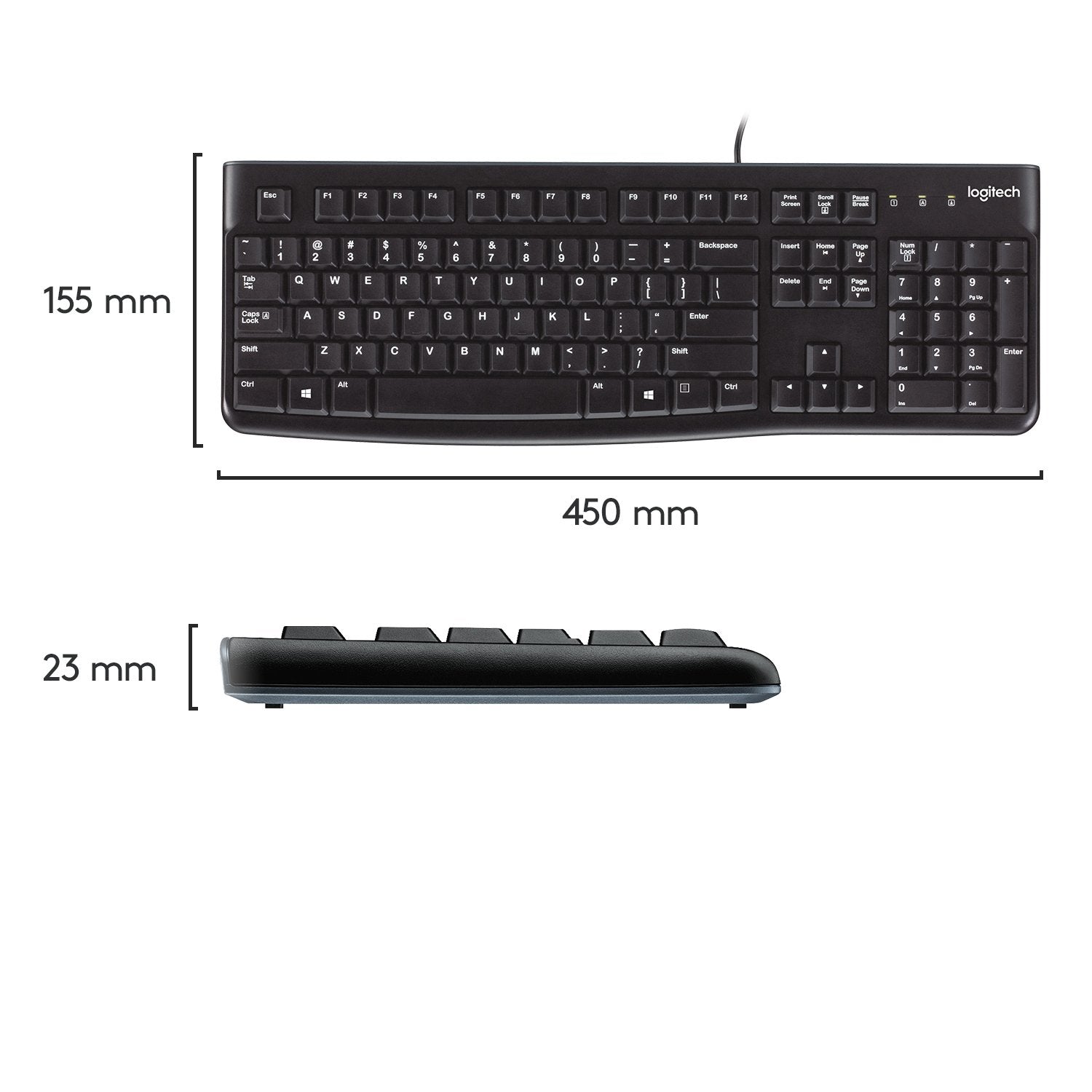 Teclado Logitech K120 Usb Negro Belga