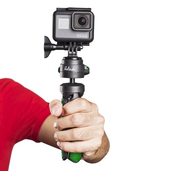 Mantona 21407 Tripode Smartphone/Cámara Digital 3 Pata(S) Negro, Verde