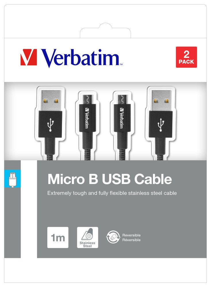 EAN 0023942488743 - Verbatim 48874 cable USB USB 3.2 Gen 1 (3.1 Gen 1) 1 m Micro-USB A USB A Negro imagen 3