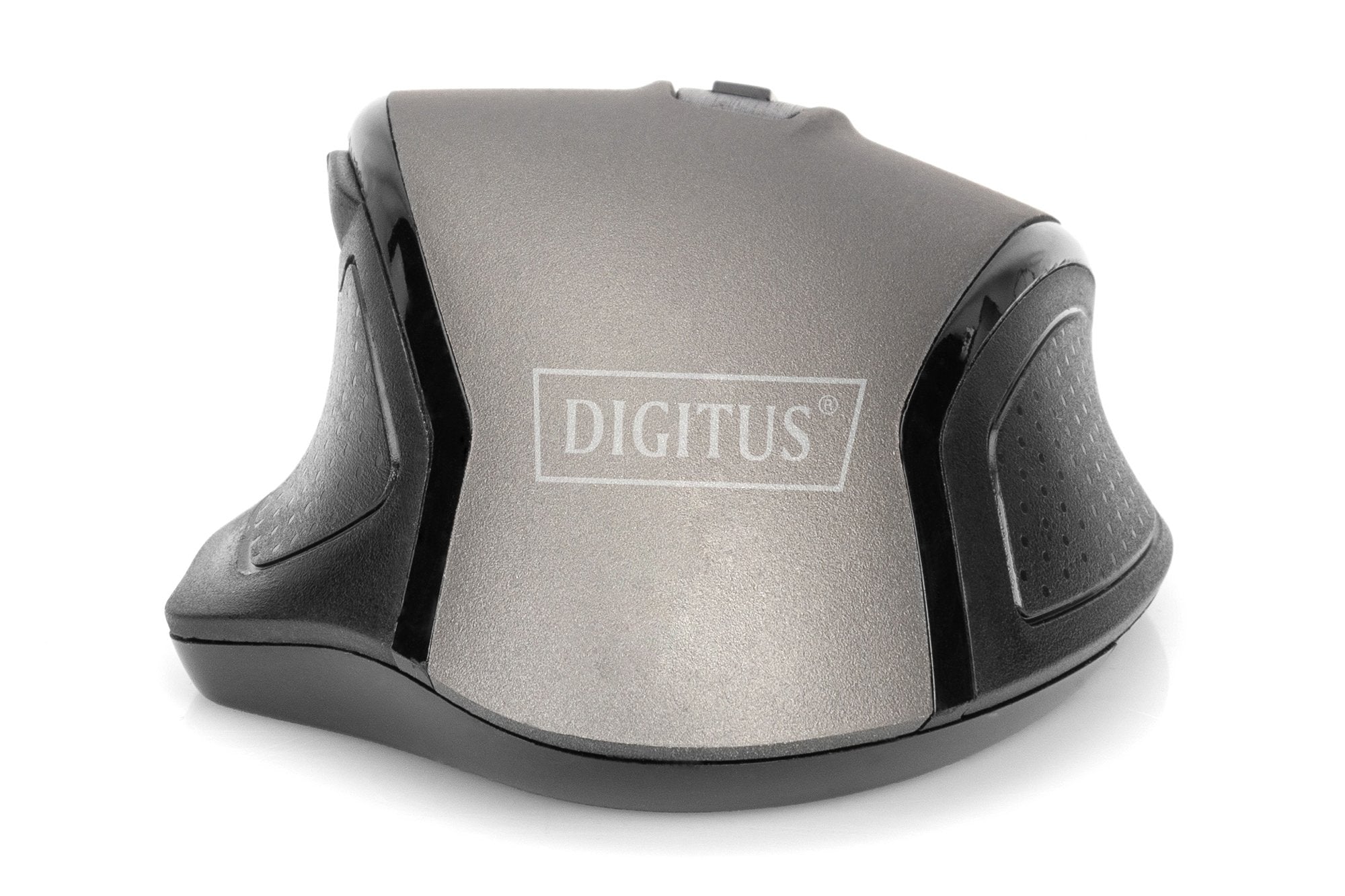 Raton Digitus Wireless Optical Mouse, 6 Botones, Ergonomic 1600dpi Negro/Gris
