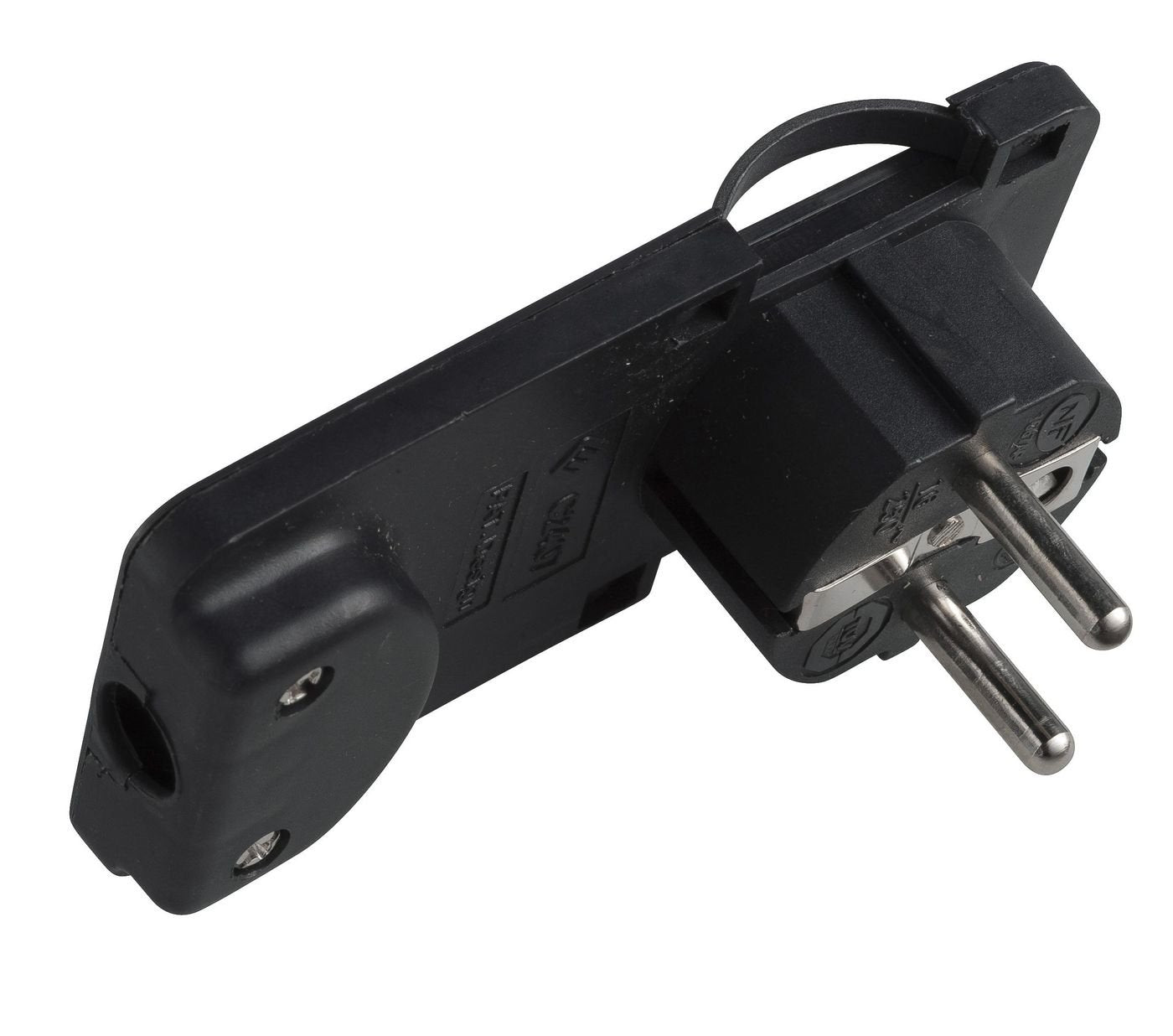 EAN 5704174251224 - Microconnect PESCHPLUG-B adaptador de enchufe eléctrico Tipo F Negro imagen 1