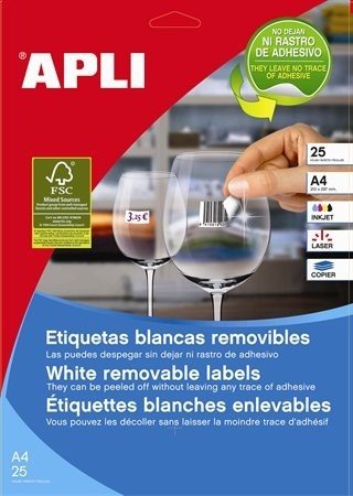 EAN 8410782030577 - APLI 03057 etiqueta autoadhesiva Blanco 1200 pieza(s) imagen 1