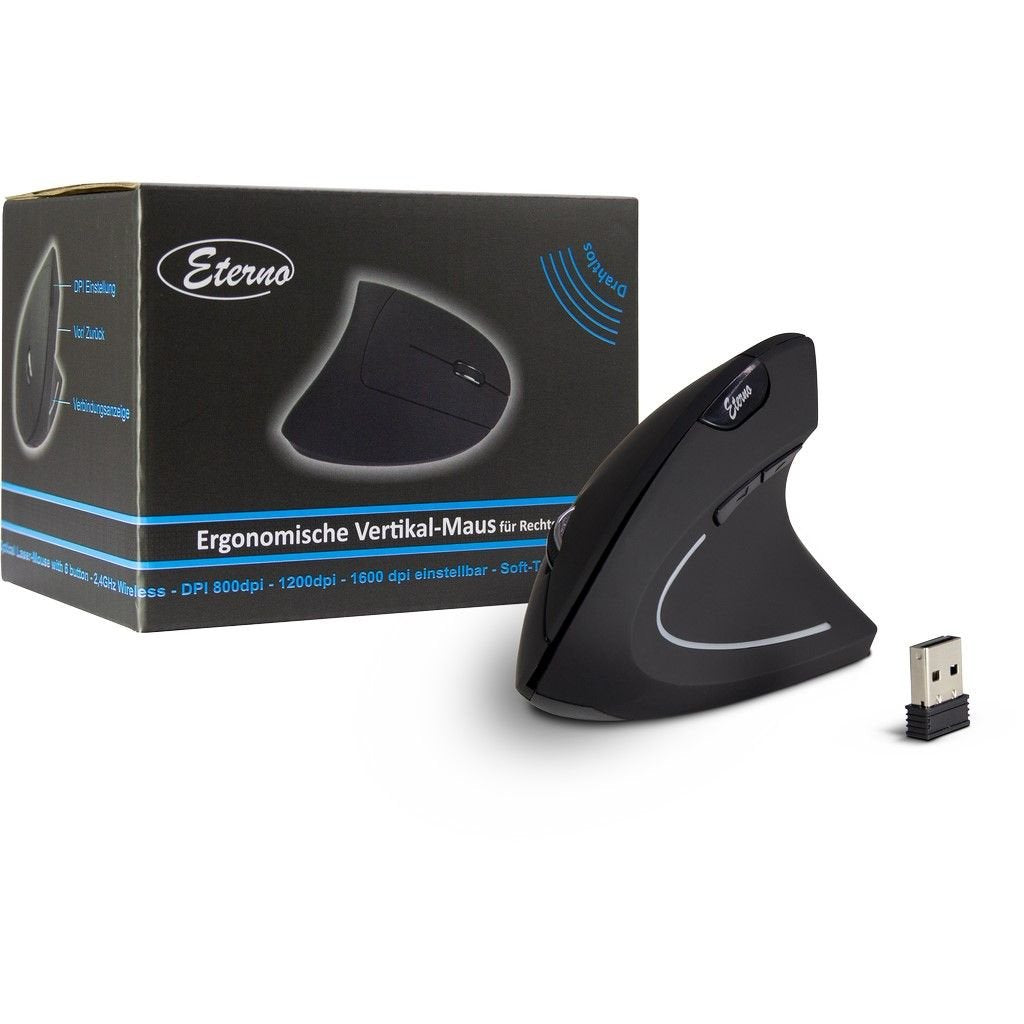 EAN 4260455644846 - Inter-Tech KM-206R ratón Oficina Ambidextro RF inalámbrico Óptico 1600 DPI imagen 1