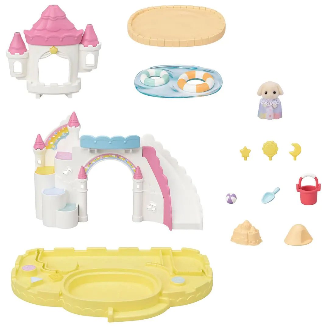 Epoch Sylvanian Families - Erlebniskindergarten Sandkasten Y Pool Con Figur 5746