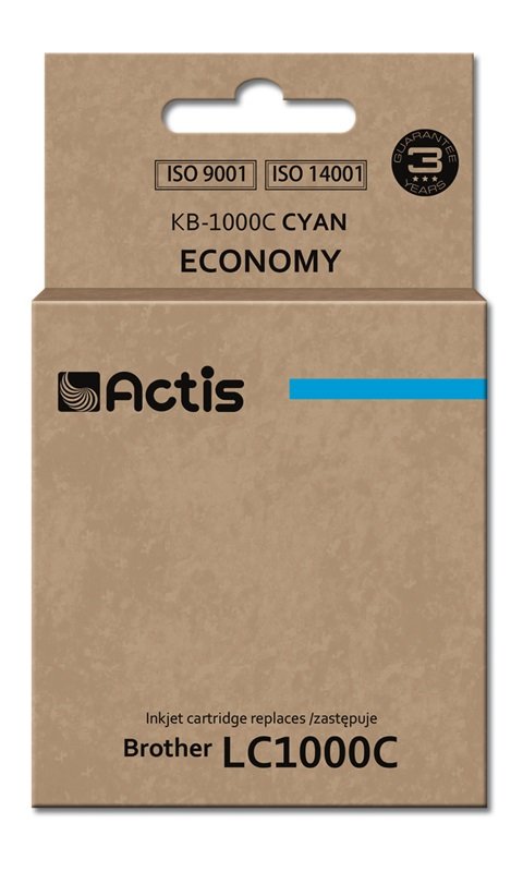 EAN 5901452156787 - Actis KB-1000C cartucho de tinta 1 pieza(s) Compatible Rendimiento estándar Cian imagen 1