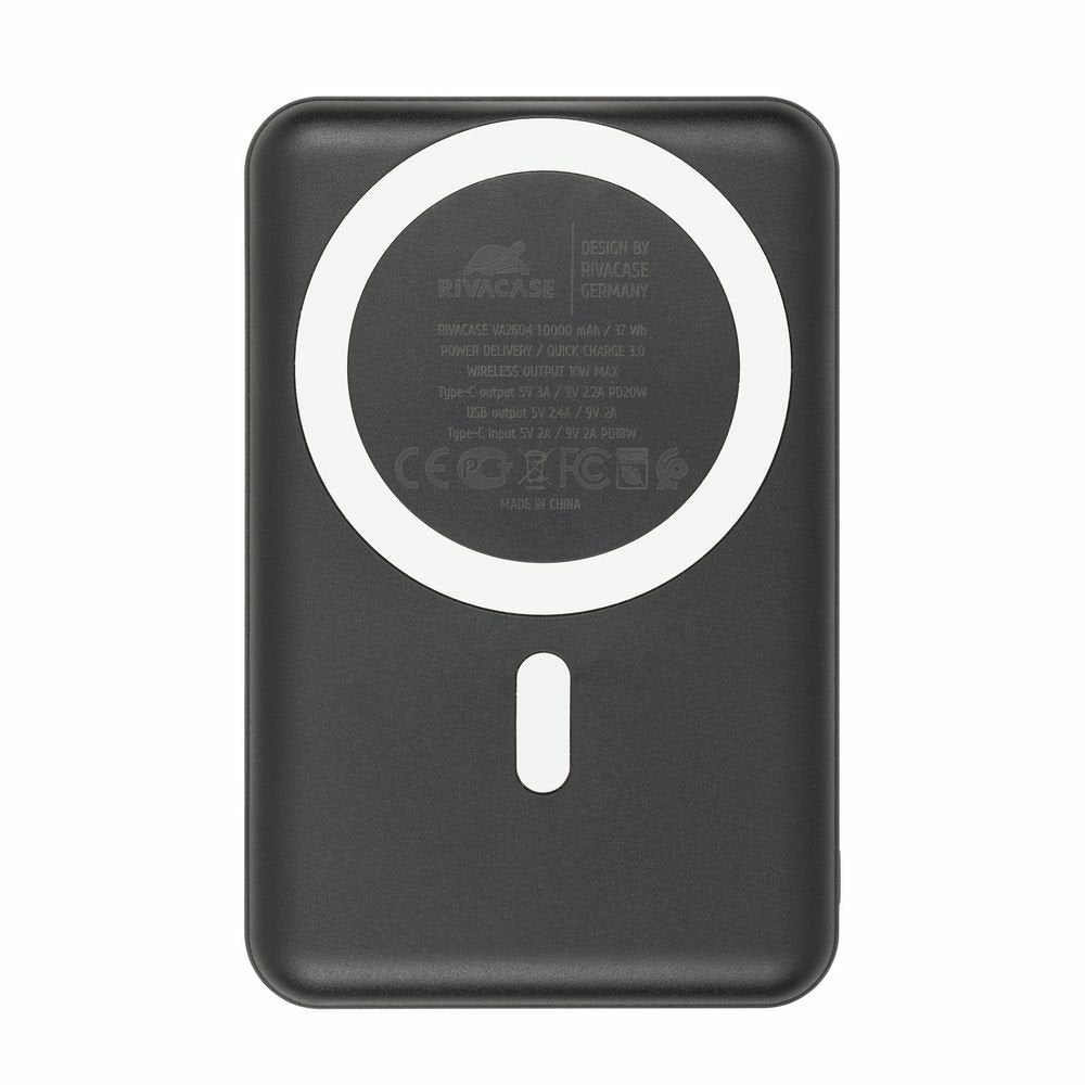 EAN 4260709013374 - Rivacase VA2604 batería externa Polímero de litio 10000 mAh Cargador inalámbrico Negro imagen 1