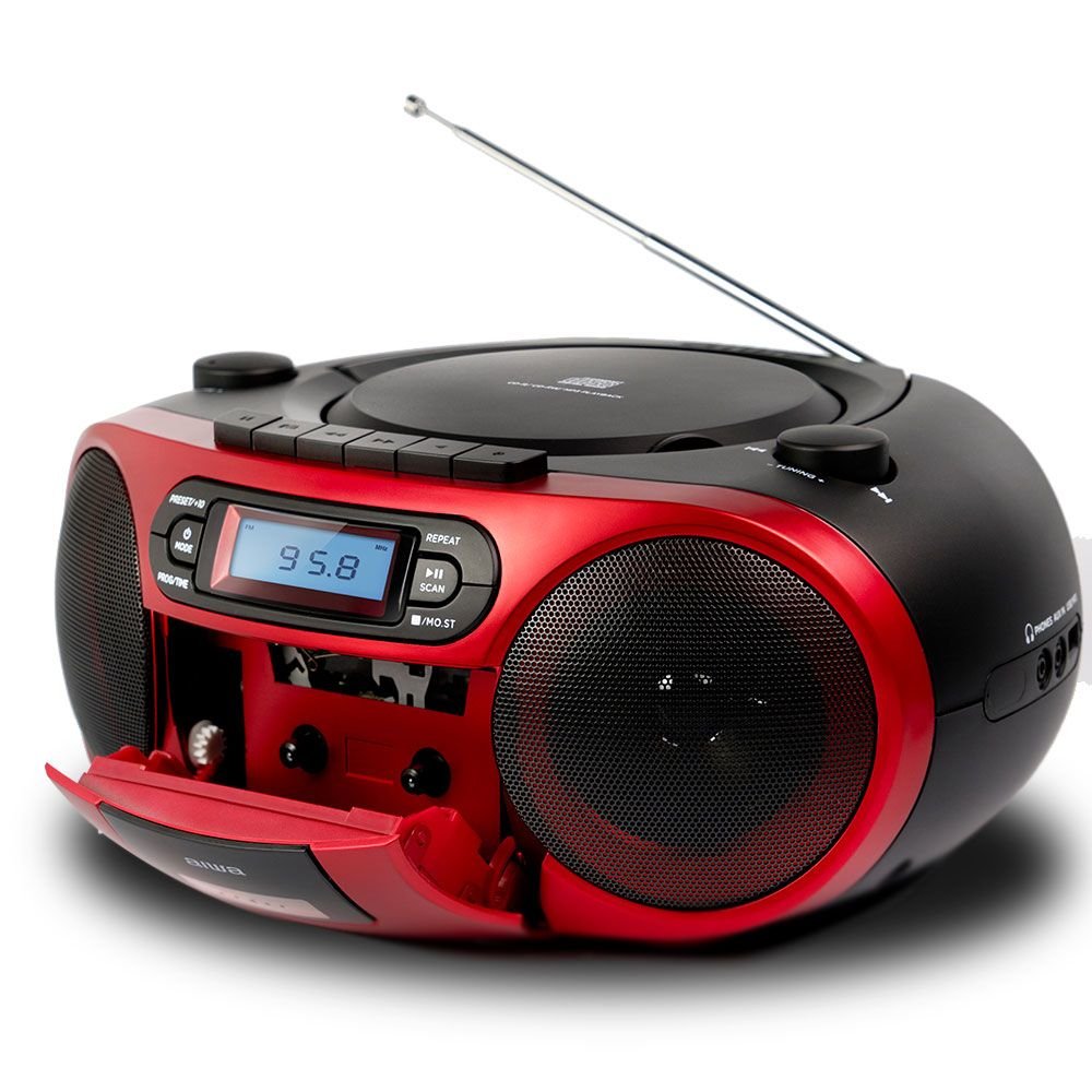 EAN 8435256897210 - Aiwa BBTC-550RD Negro, Rojo Reproductor de CD portátil imagen 5