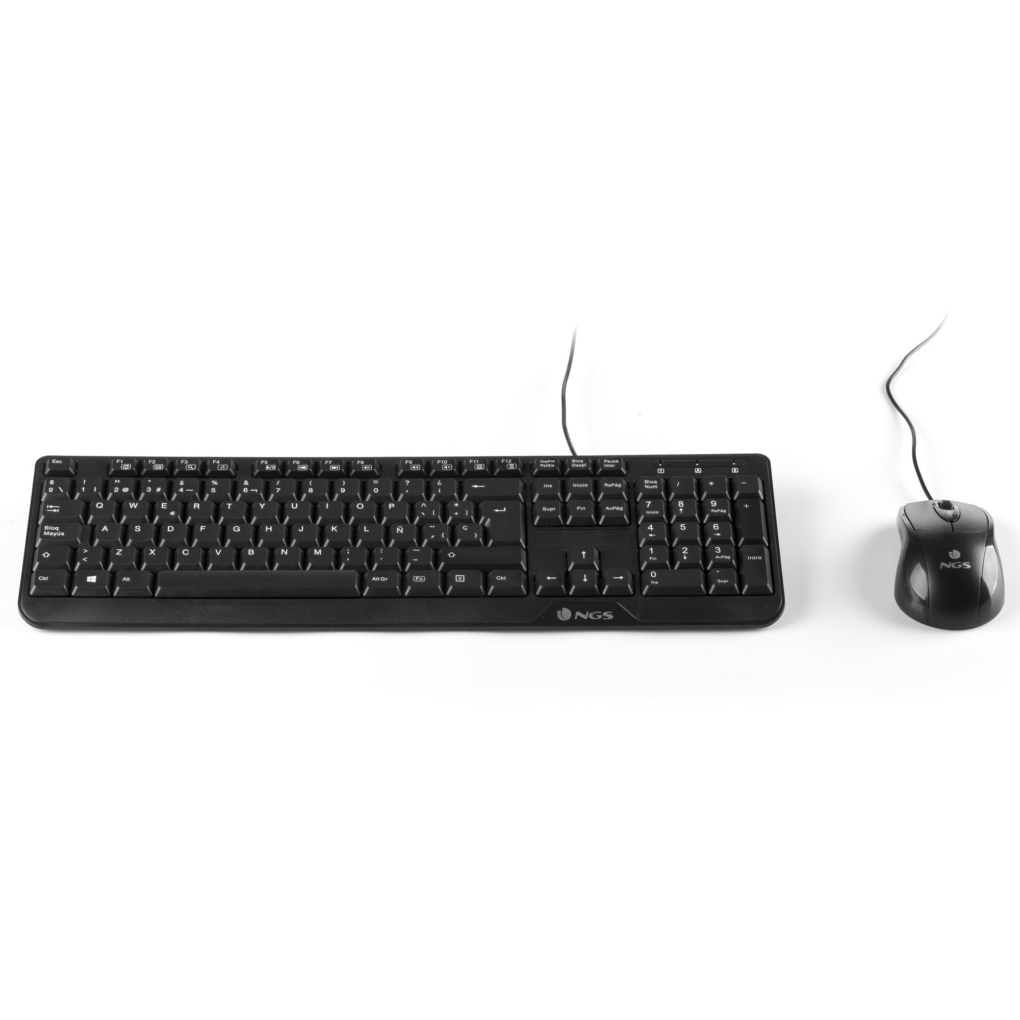 EAN 8435430609721 - NGS Cocoa Kit, AZERTY, FR teclado Ratón incluido Universal USB Francés Negro imagen 3