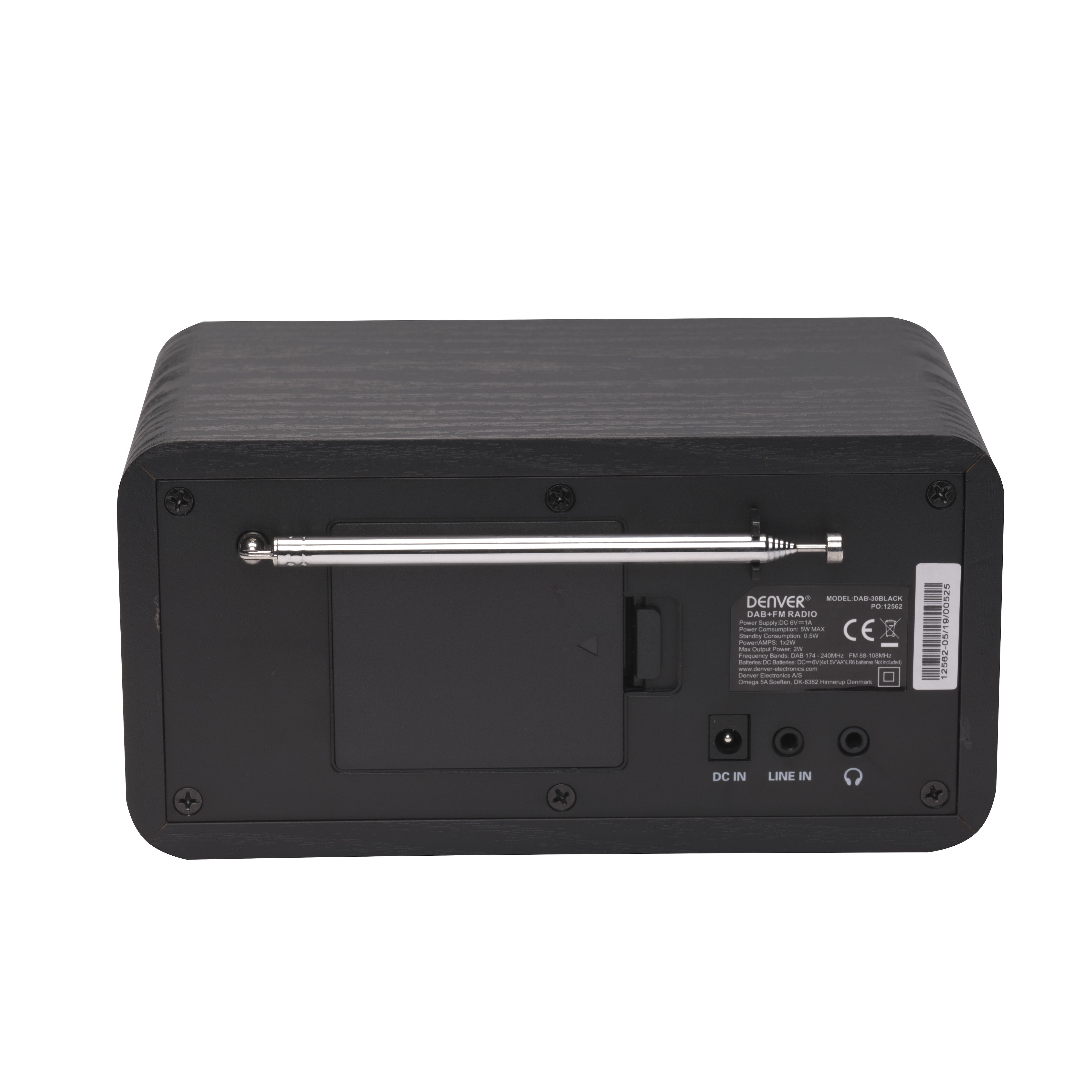EAN 5706751044526 - Denver DAB-30BLACK Personal Digital Negro imagen 3
