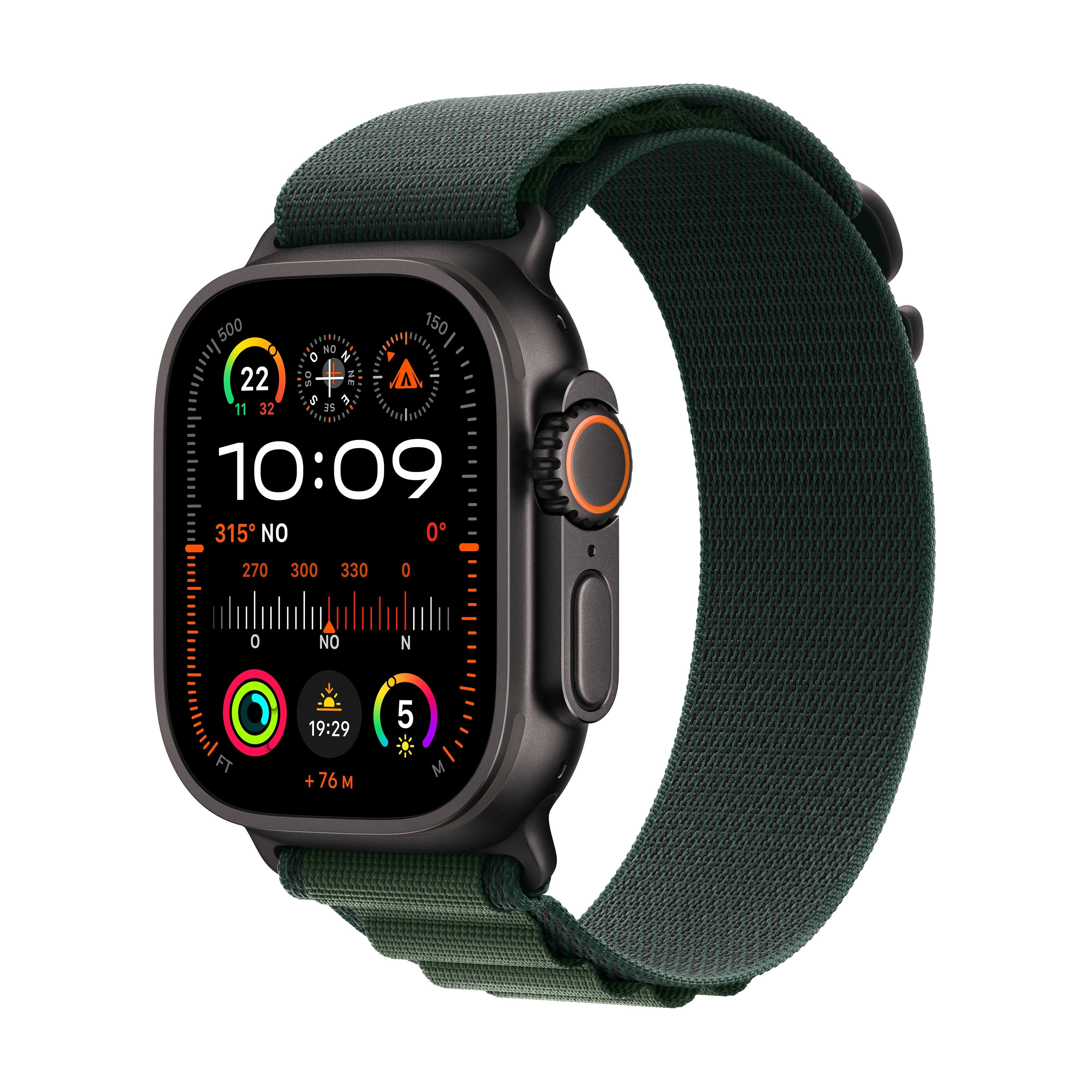 Apple Watch Ultra 2 Gps + Cellular 49mm Titanium Case With Alpine Band Dark Green Eu Mx4r3