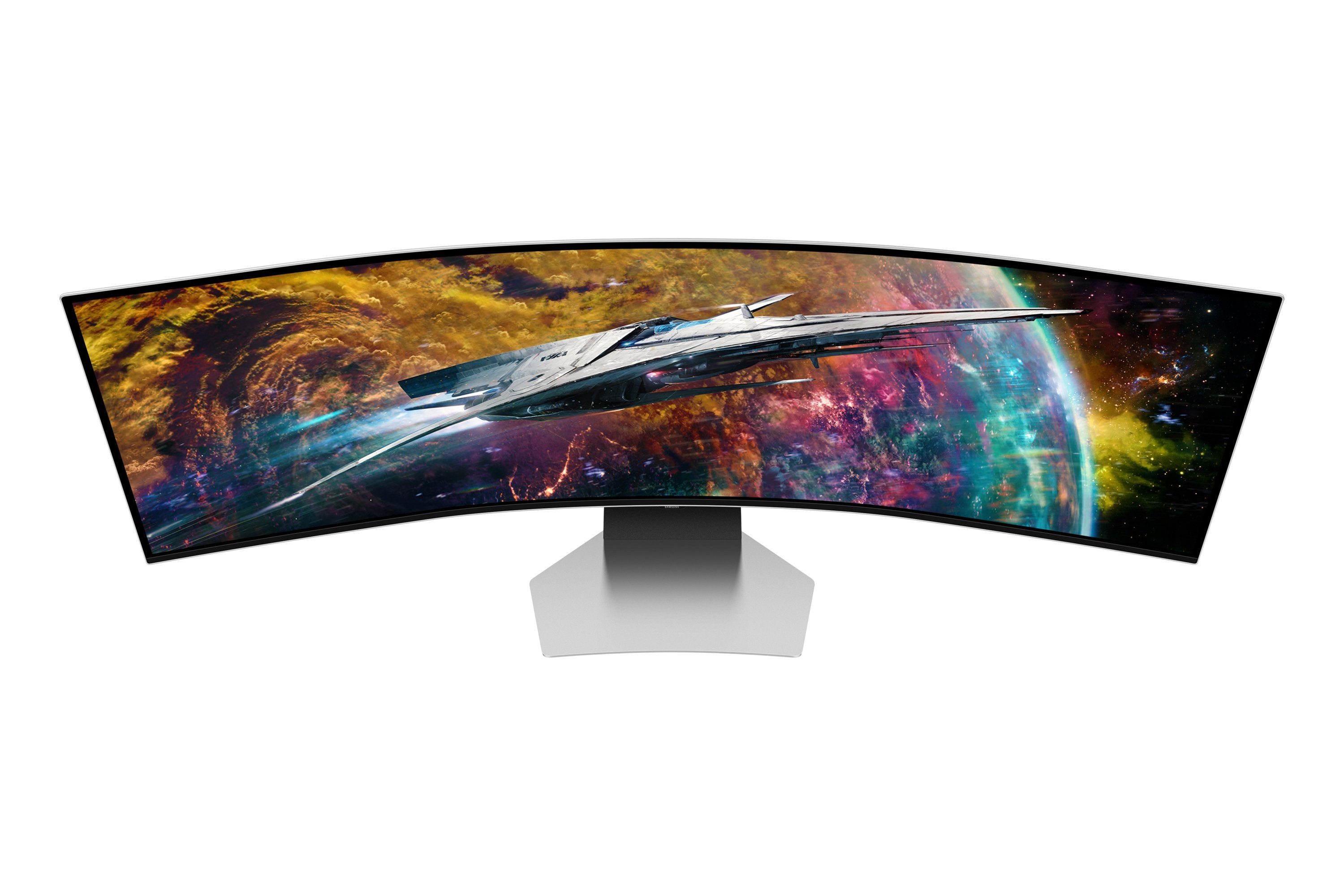 EAN 8806094969658 - Samsung G95SC pantalla para PC 124,5 cm (49") 5120 x 1440 Pixeles Dual QHD OLED Plata imagen 9