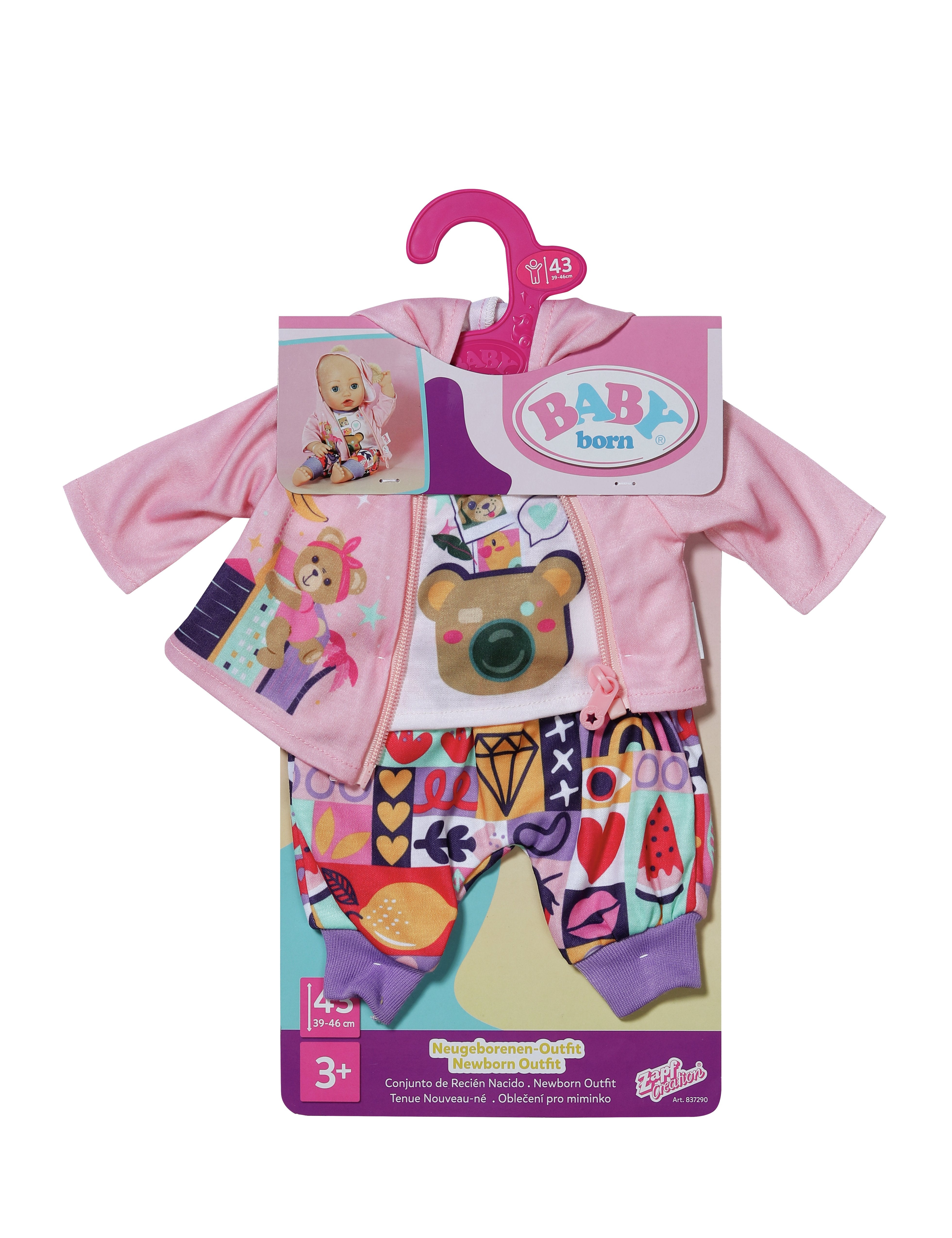 EAN 4001167837290 - BABY born Newborn Outfit 43cm Juego de ropita para muñeca imagen 2