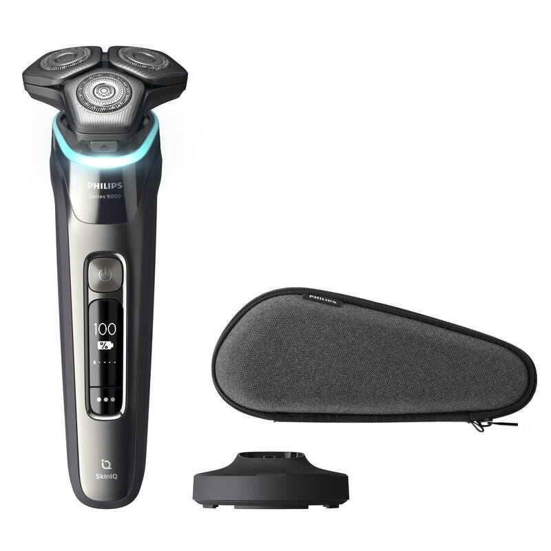 Afeitadora Philips S9974/35 3 Cabezales Flexibles Uso En Humedo Y Seco Inalambrica Base De Carga