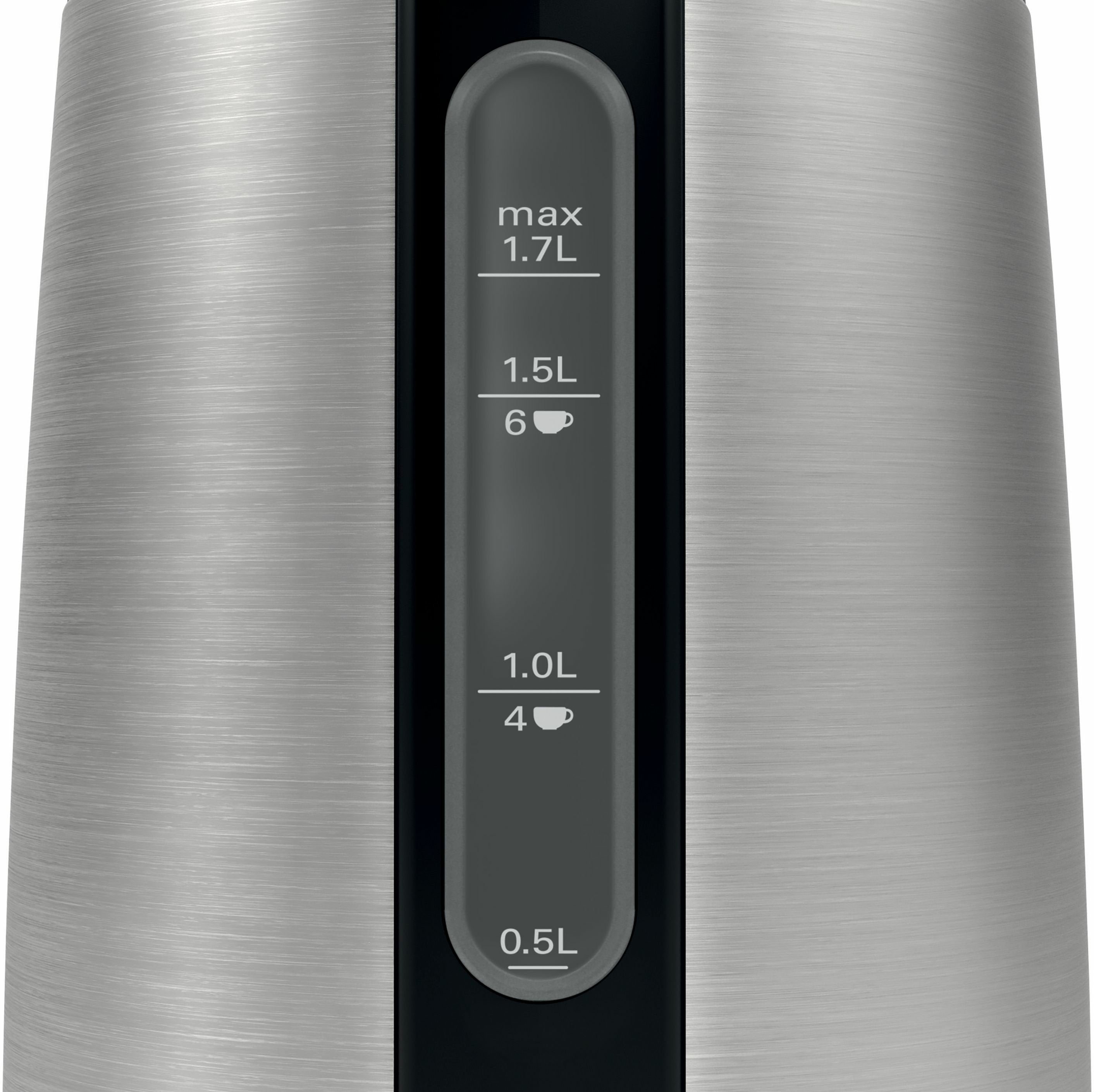 Hervidor De Agua Bosch Twk3p420 1,7 L Negro, Acero Inoxidable 2400 W