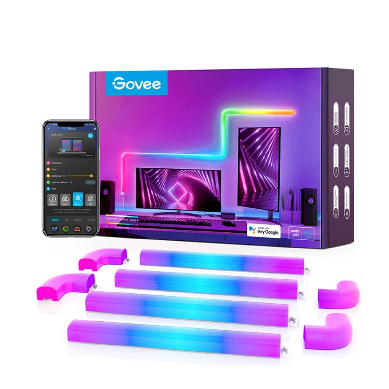 Govee H6062 Glide Rgbic Wall Light (6+1)
