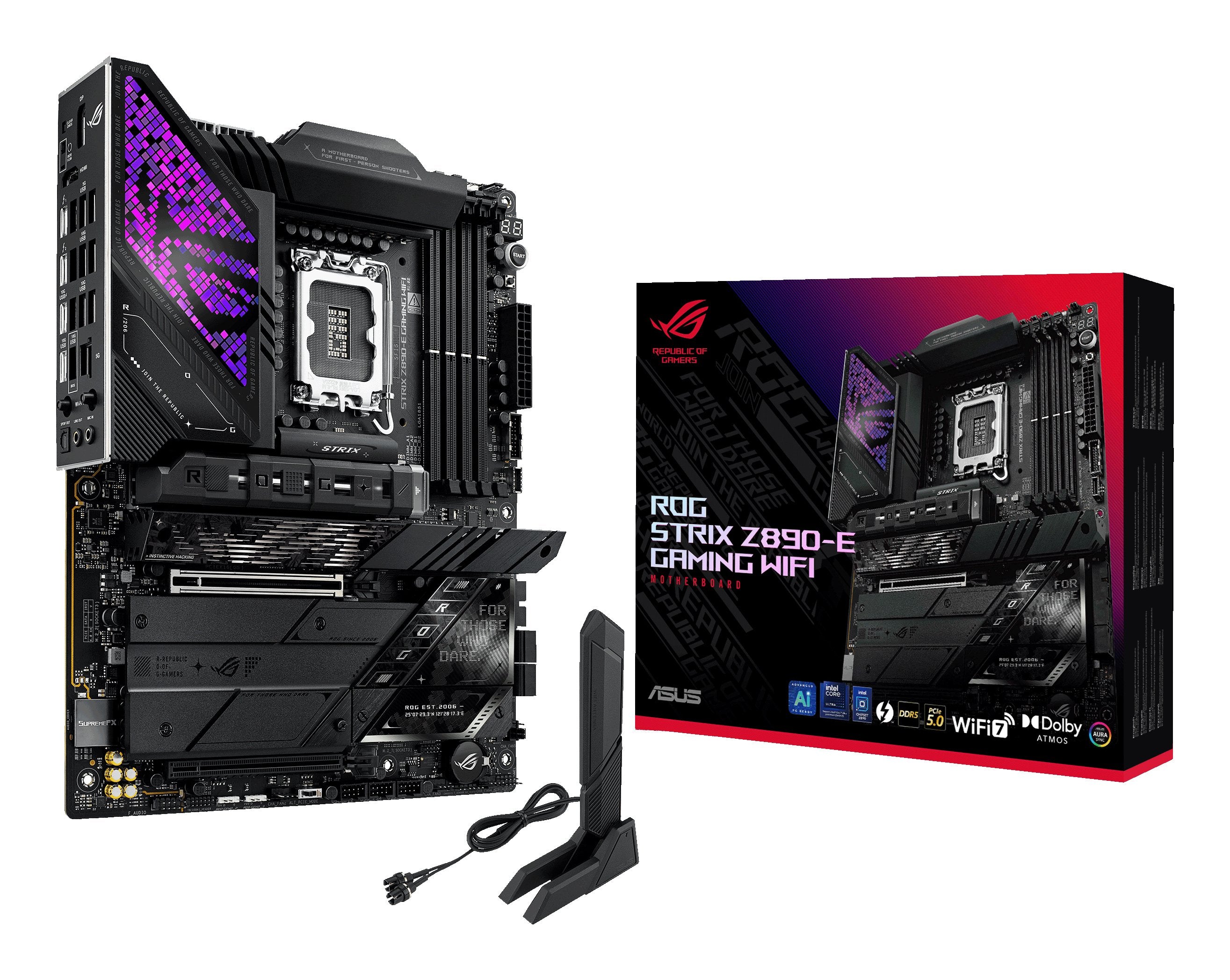 EAN 4711387756133 - ASUS ROG STRIX Z890-E GAMING WIFI Intel Z890 LGA 1851 (Socket V1) ATX imagen 1