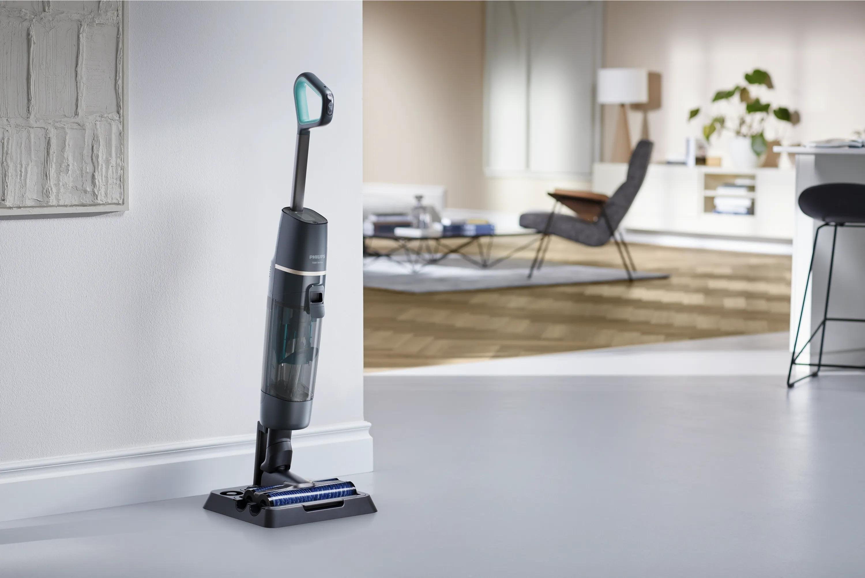 EAN 8720389024009 - Philips XW7110 Aspiradora escoba Batería Seca y húmeda Sin bolsa Champán, Gris imagen 17